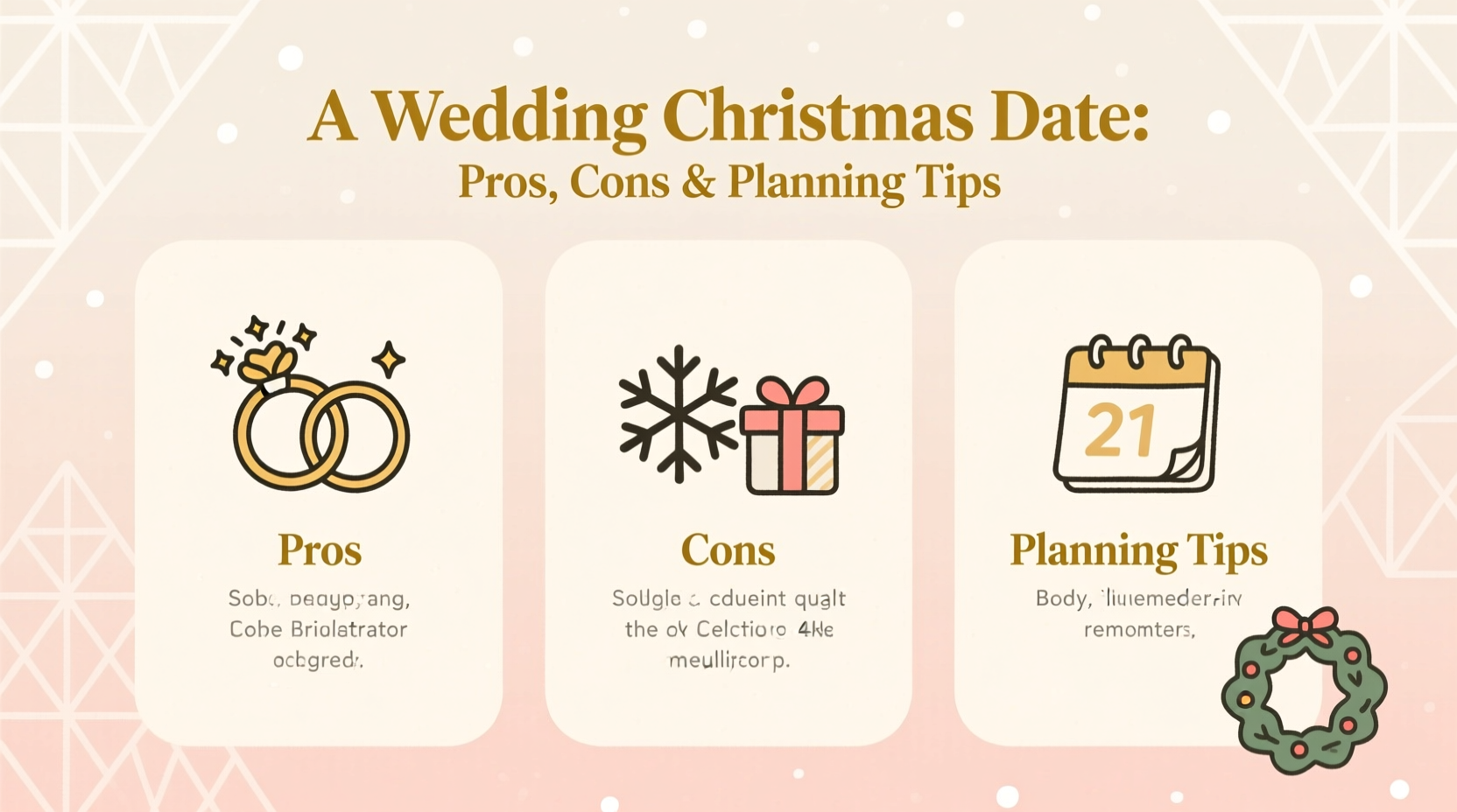 a wedding christmas date