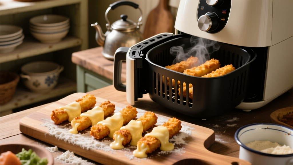 Perfect Farm Rich Cheese Sticks in Air Fryer (Crispy!) 