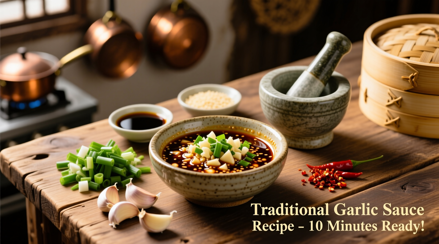 Authentic Chinese Garlic Sauce Recipe: 6 Ingredients, 10 Minutes