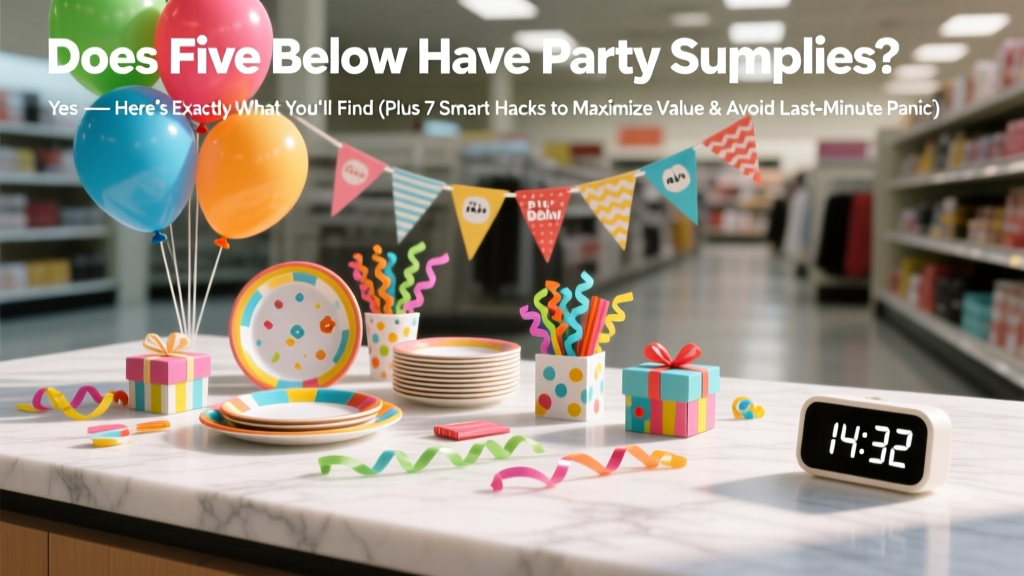 Does Five Below Have Party Supplies? (2026)