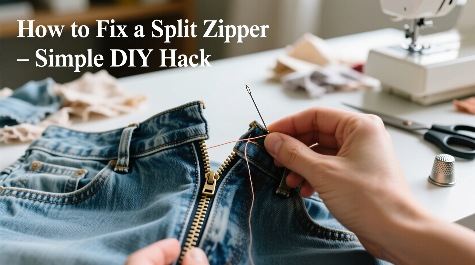how to fix a zipper that splits in the middle simple clothing hacks