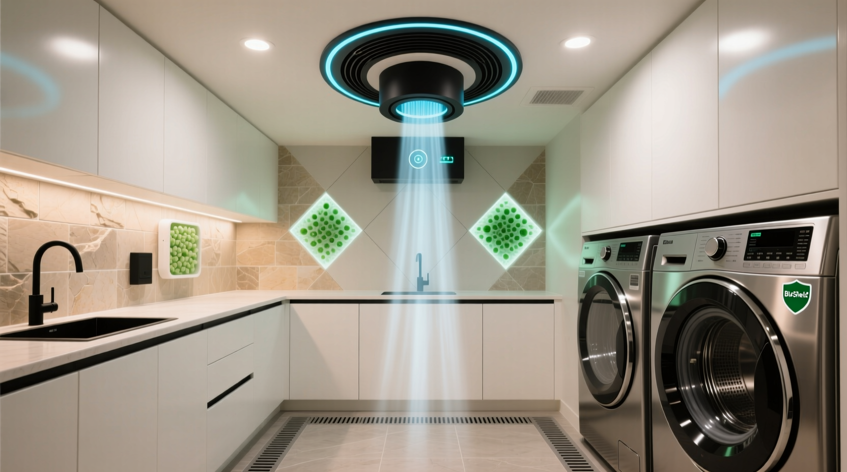 eliminate musty basement laundry odors