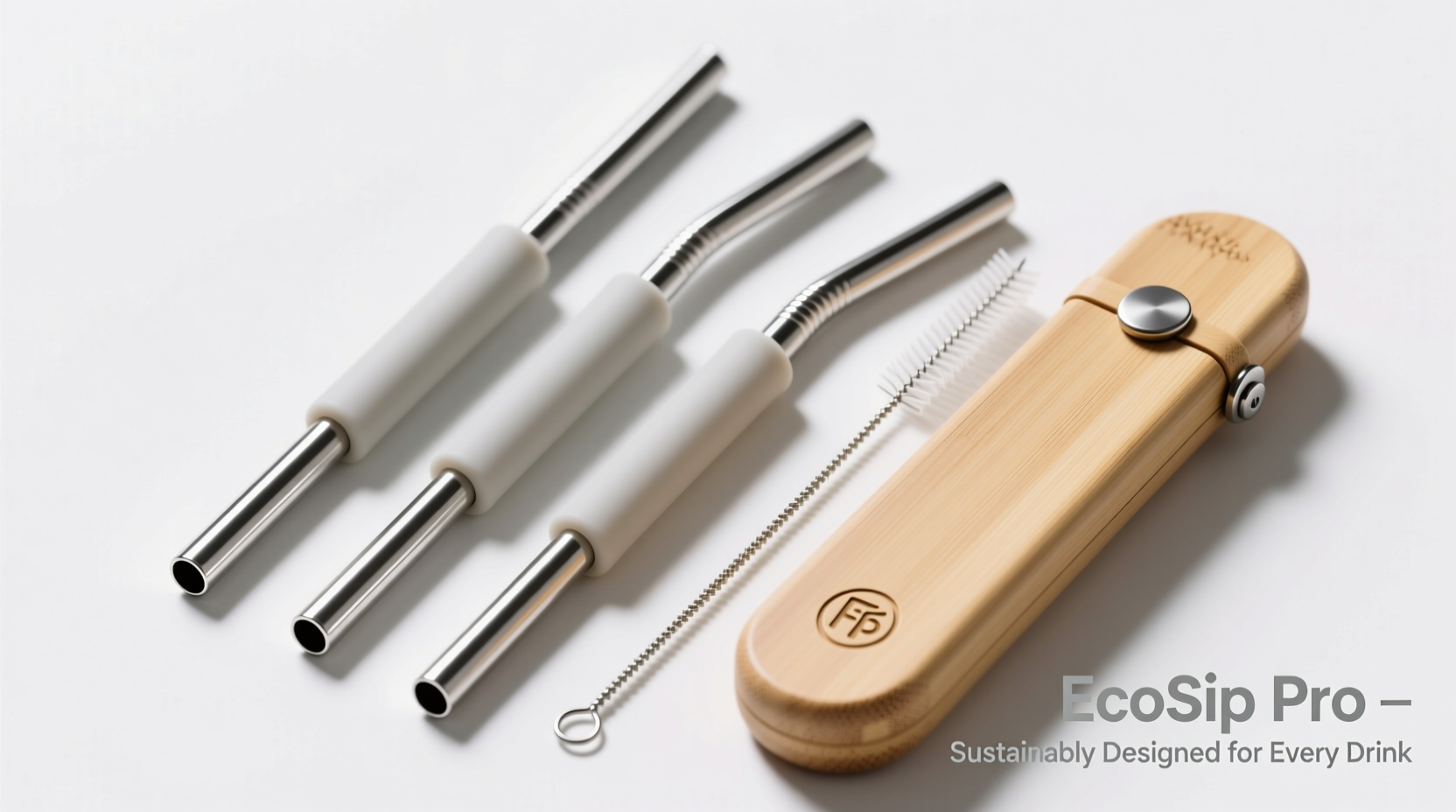 best reusable straw set that works for smoothies and hot drinks alike