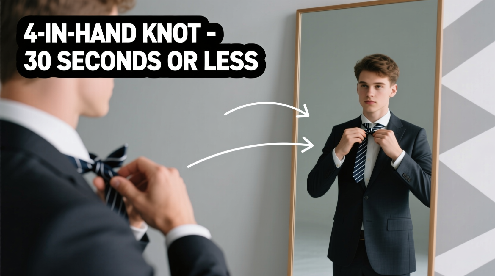 how to tie a tie quickly for beginners in under 30 seconds