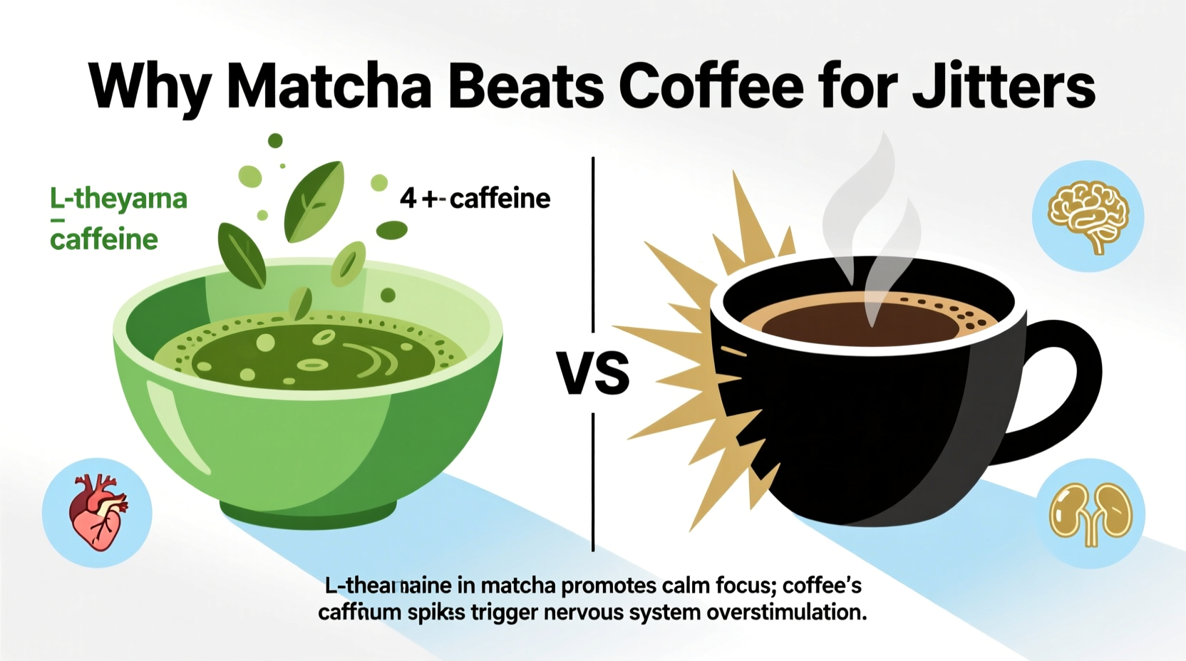 why is matcha better than coffee for jitters science explained