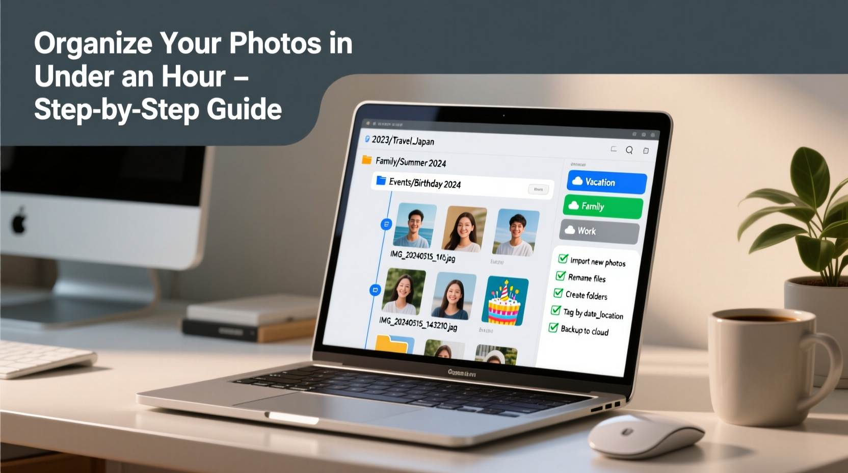 how to organize your digital photo library in under an hour
