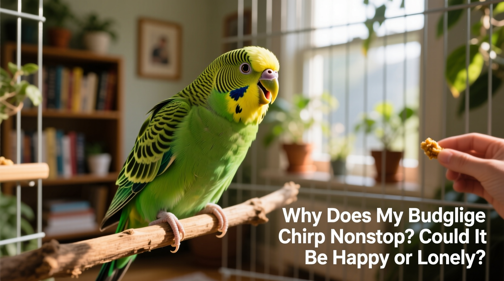 why does my budgie chirp nonstop could it be happy or lonely