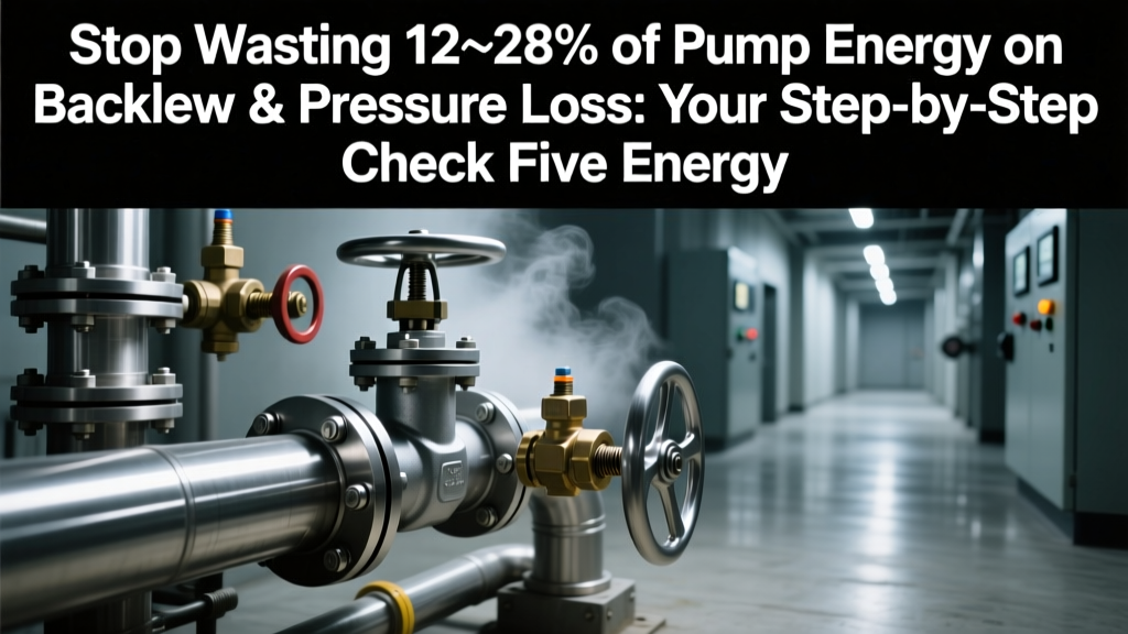 Boost Pump Efficiency: Check Valve ROI Guide