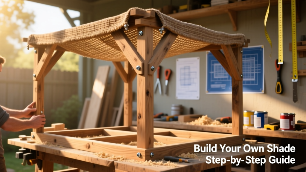 DIY Shade Structure for Backyard Patios