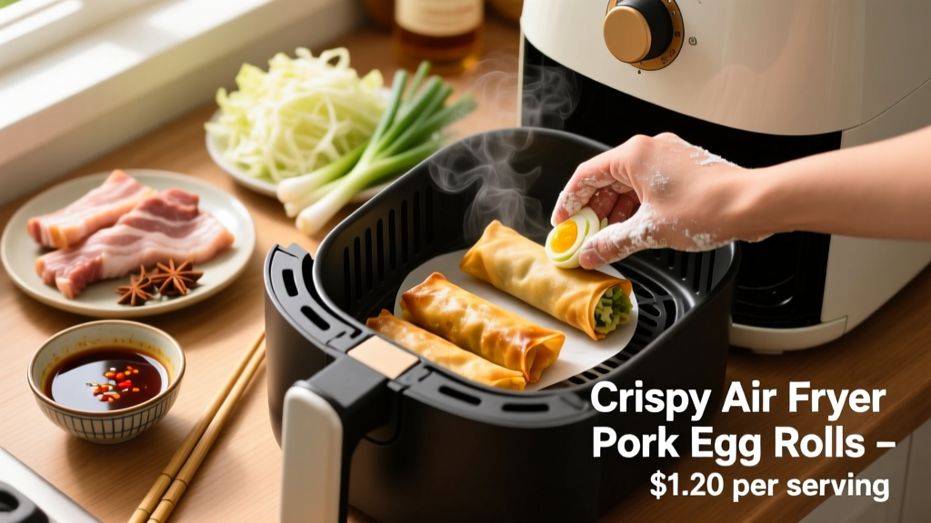 Crispy Air Fryer Pork Egg Rolls (Budget-Friendly!)