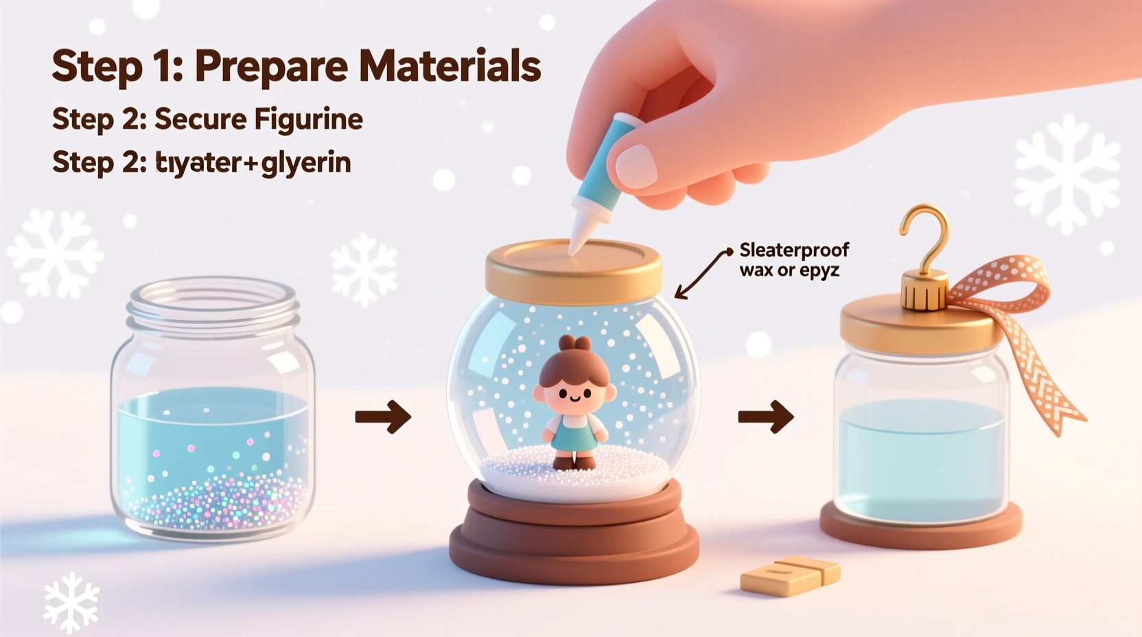 how to make your own diy snow globe ornament step by step guide