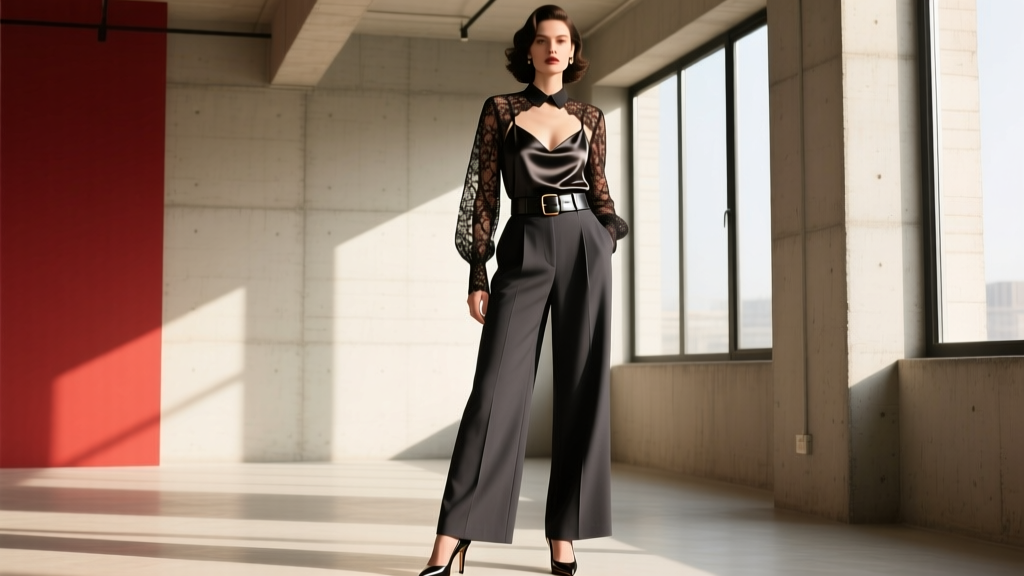 How to Style Mob Wife With Lace & Sheer Fabrics