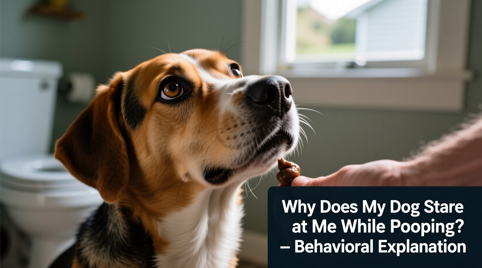 why does my dog stare at me while pooping what it means behavior explained