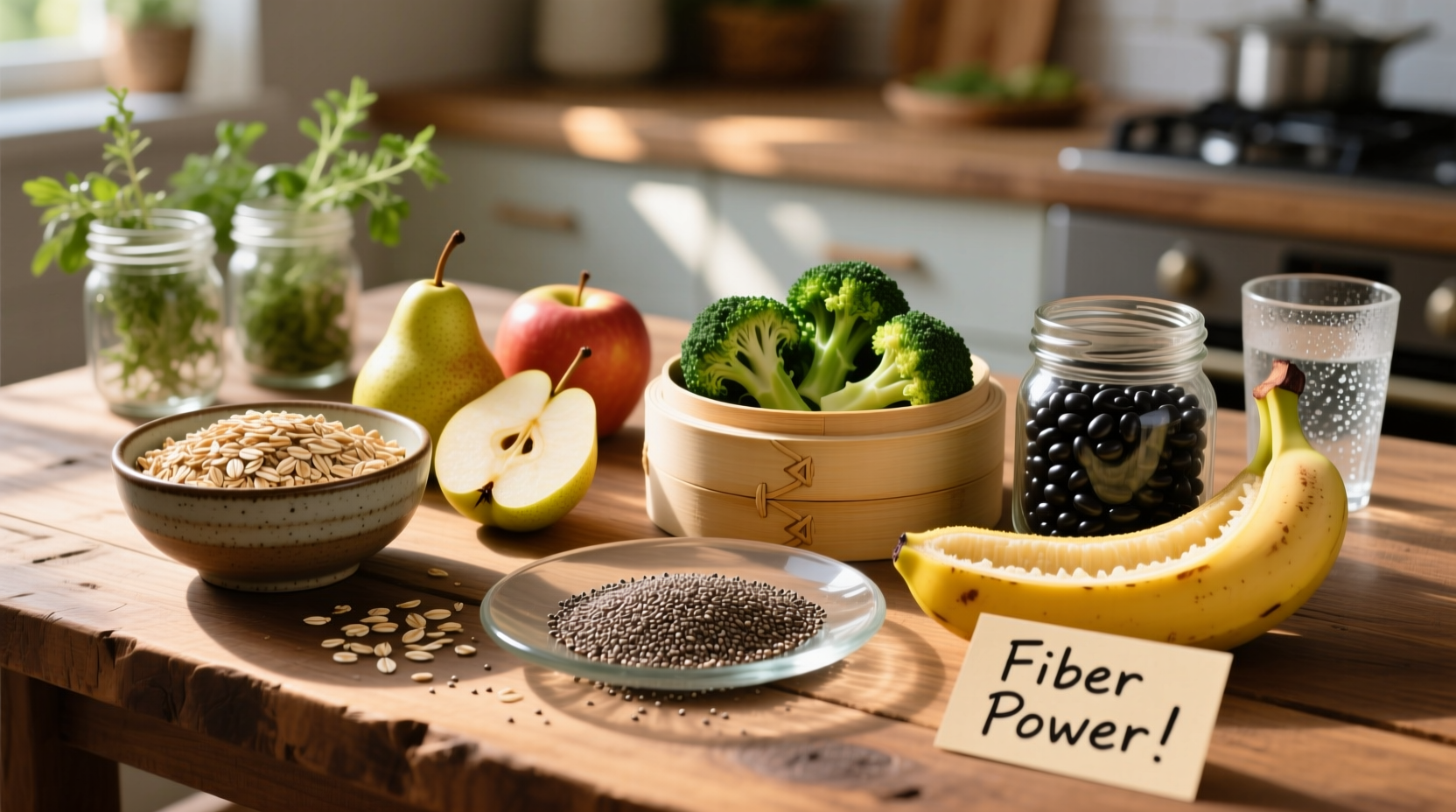 High fiber foods for constipation relief arrangement
