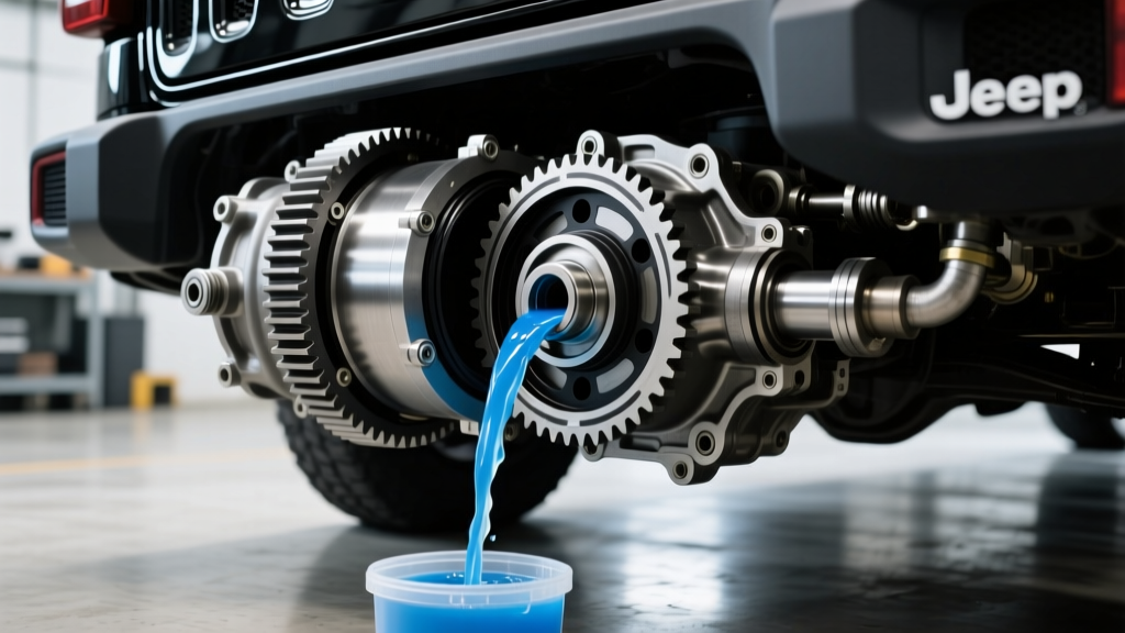 Jeep Wrangler Rear Differential Fluid Change & Transfer Case Link