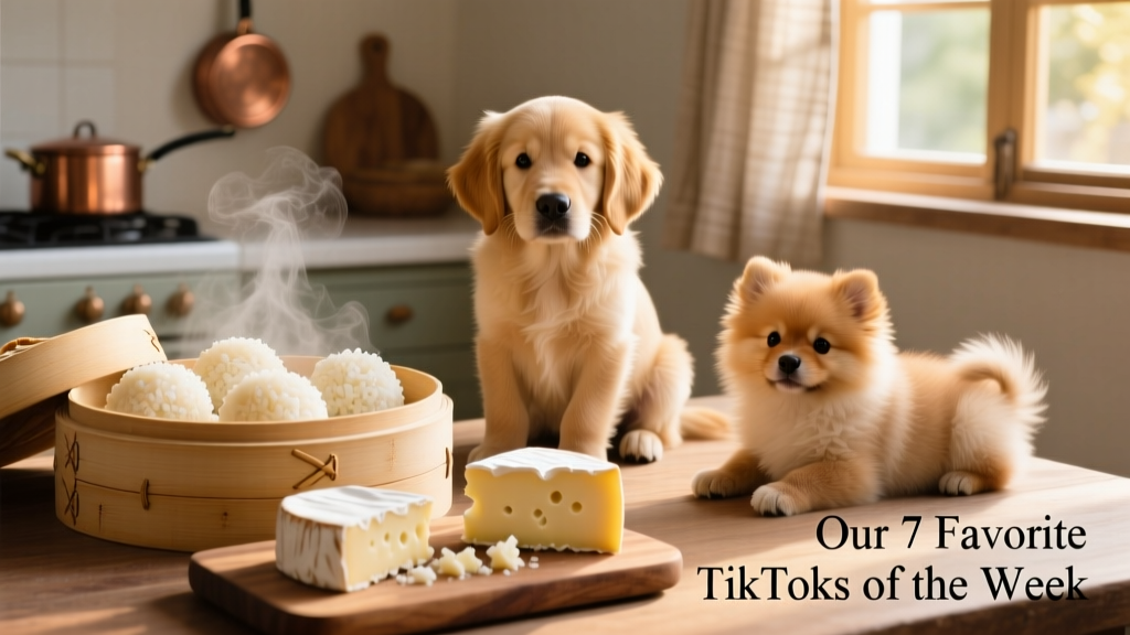 Rice Cakes, Cheese, and Puppies: Our 7 Favorite TikToks of the Week