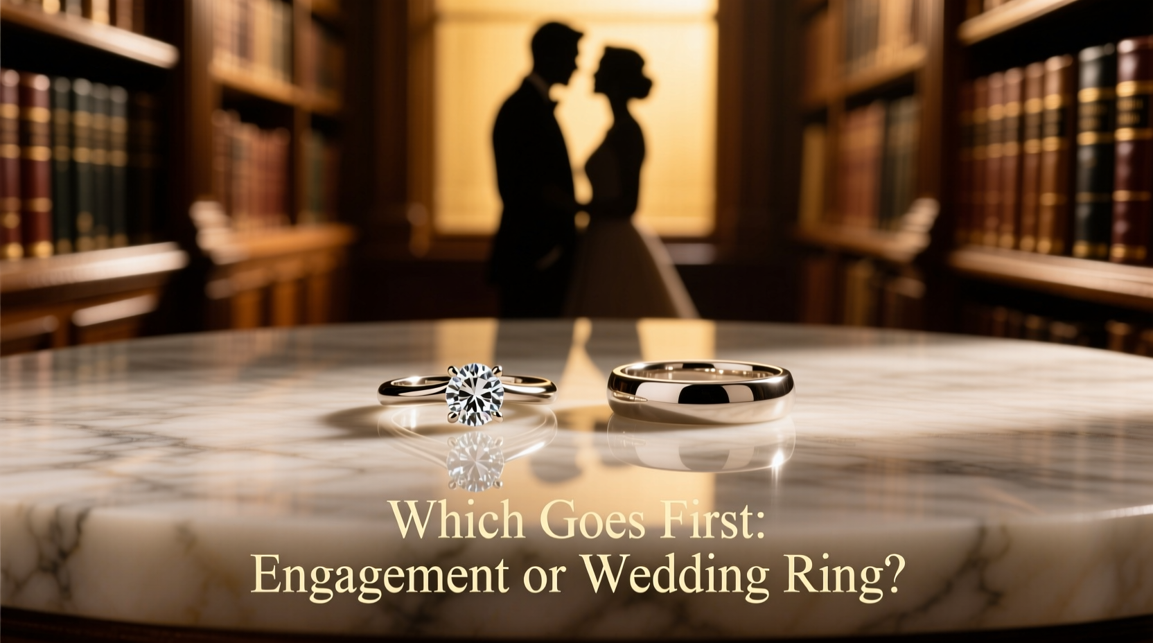 which goes first engagement and wedding ring