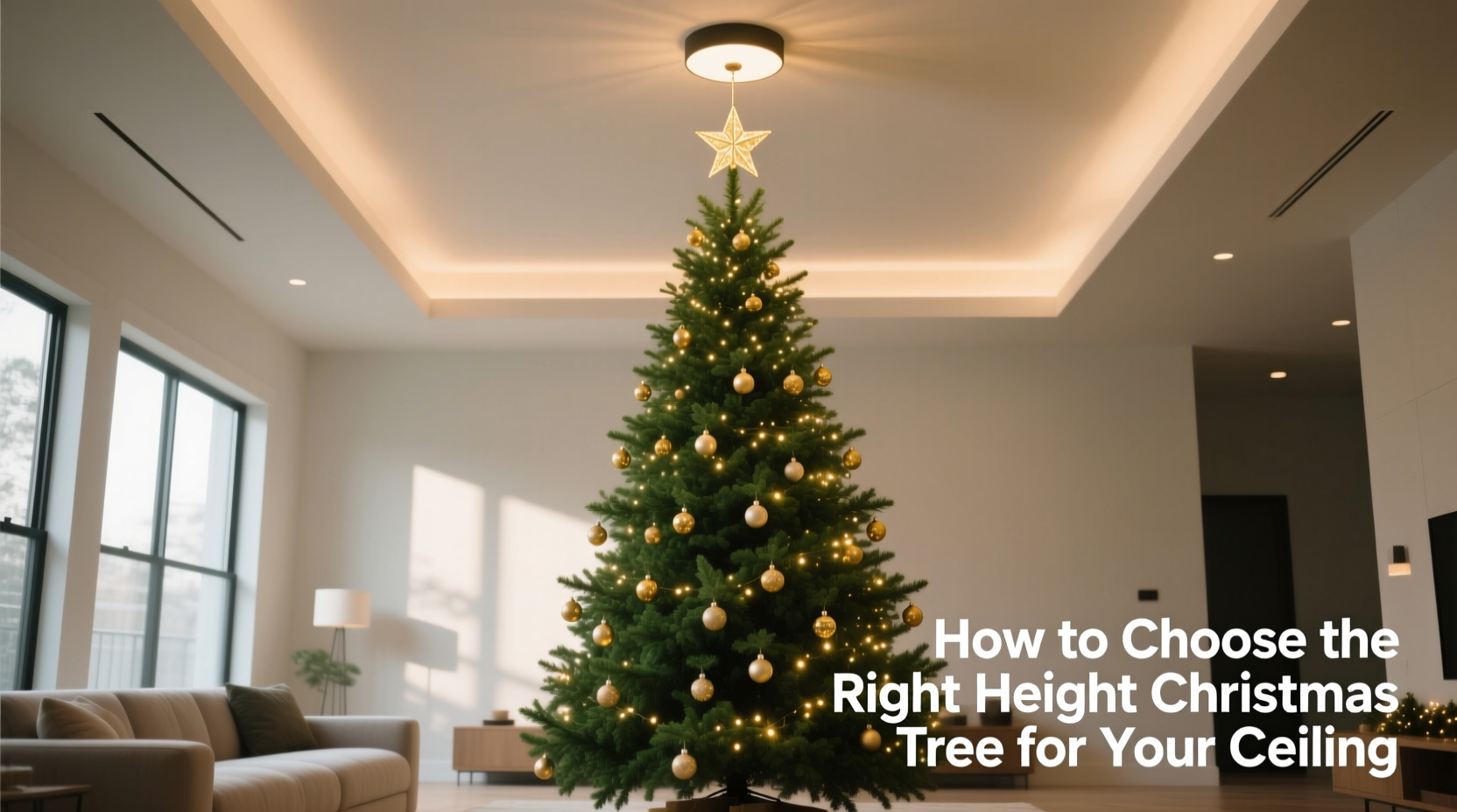how to choose the right height christmas tree for your ceiling