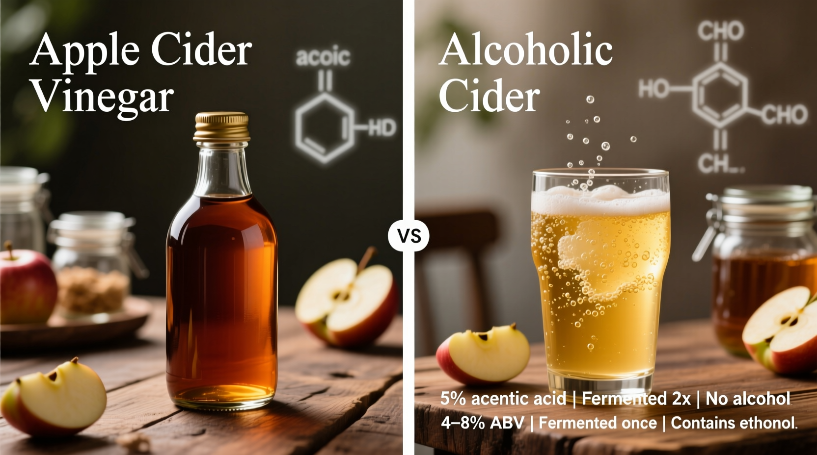 Apple Cider Vinegar Vs Alcoholic Cider What’s The Real Difference