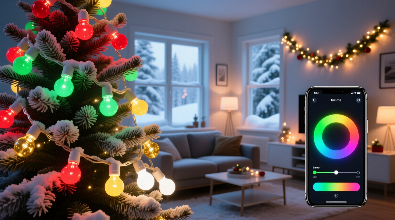 can you use rgb smart bulbs to create custom christmas light colors