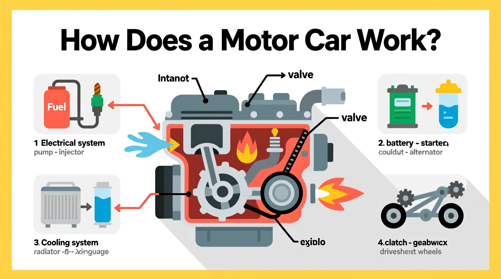how does a motor car work