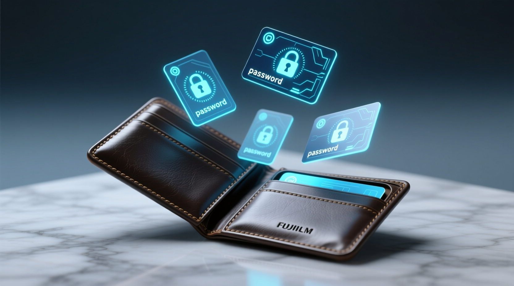 use a wallet to keep passwords safe