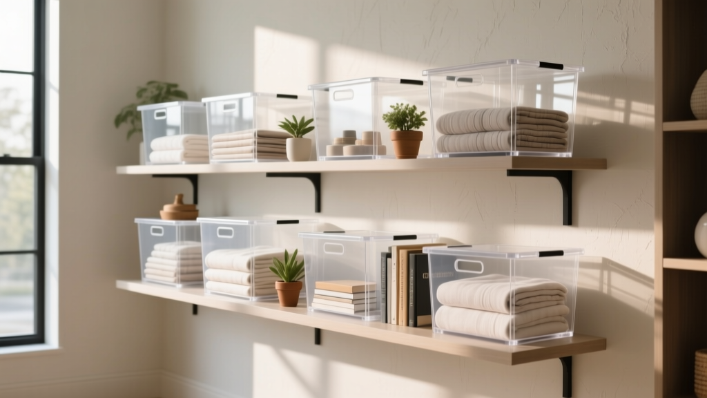 Acrylic Storage Bins That Look Great on Open Shelves