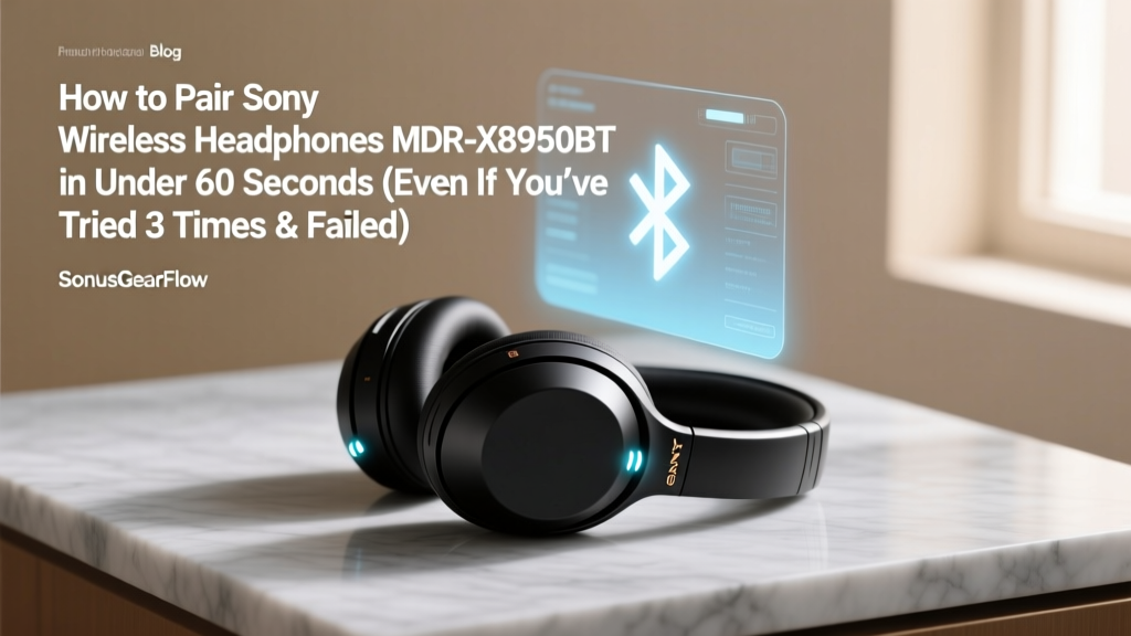 Sony MDR-X8950BT Pairing: Reset Bluetooth in 60 Sec