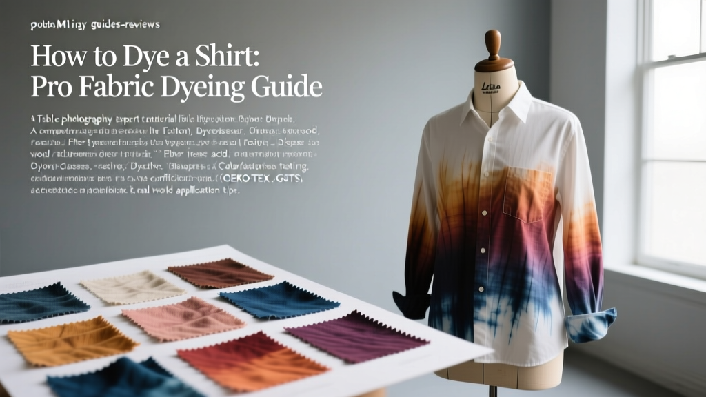 How to Dye a Shirt: Pro Fabric Dyeing Guide