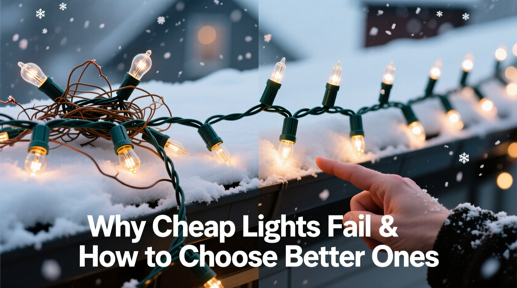 why do some christmas lights burn out faster than others and how to avoid cheap strings