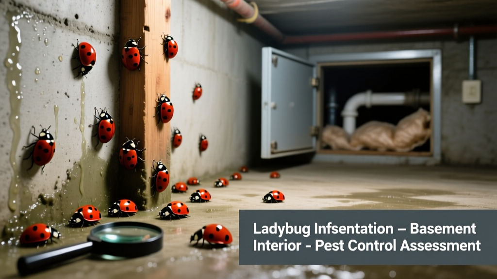 Ladybugs Indoors in the Basement: Identification & Control