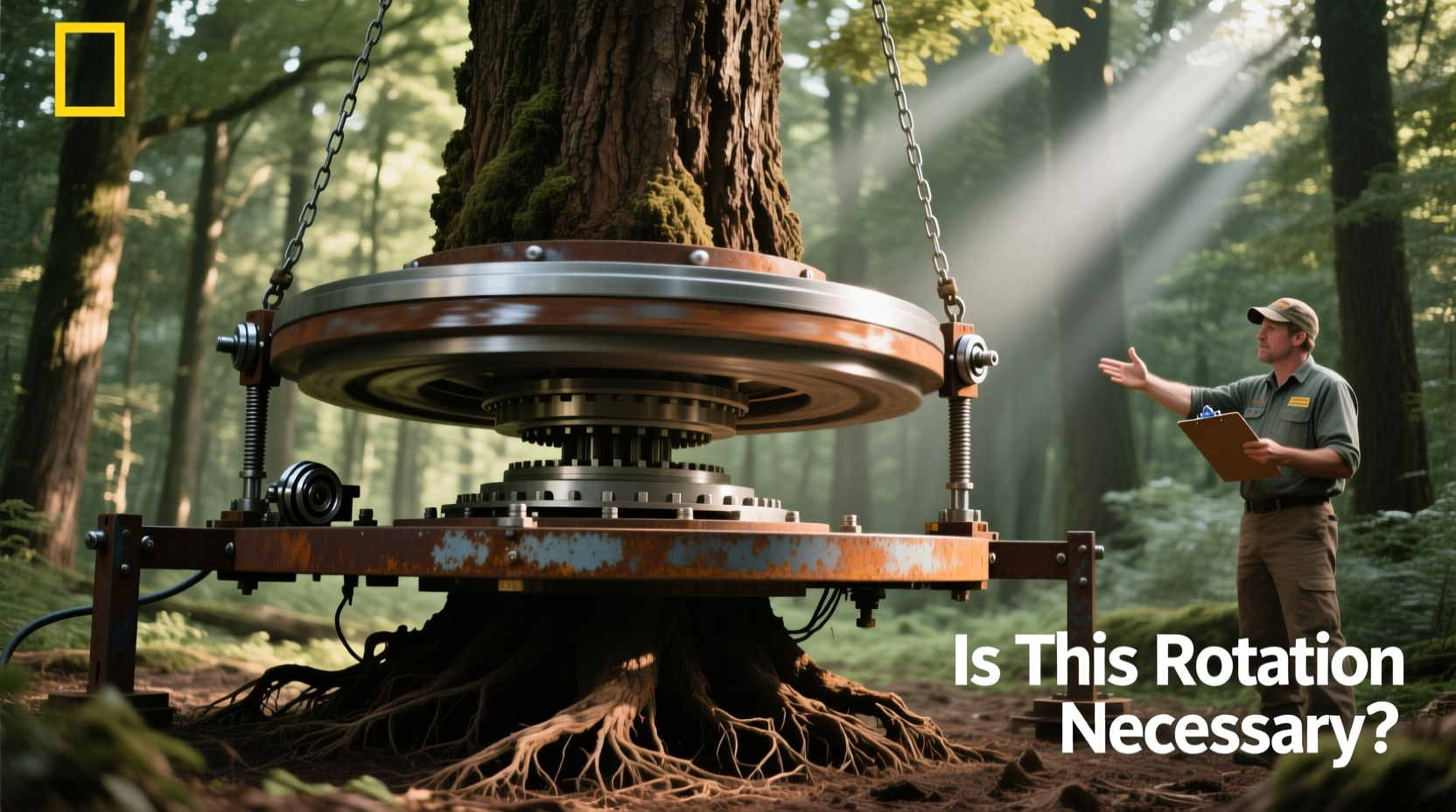 is a rotating tree stand necessary for large trees or just a gimmick