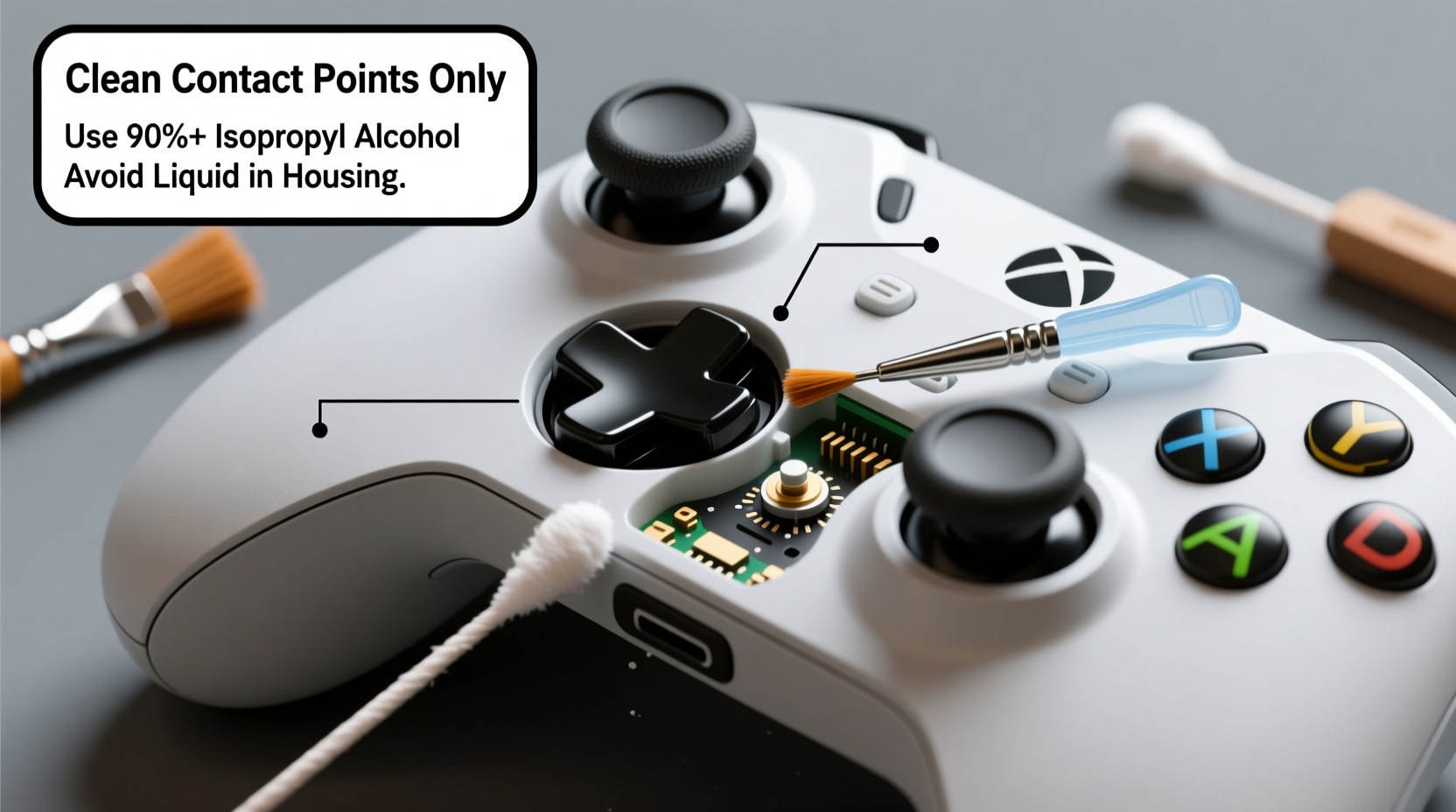 how to clean your gaming controller joysticks without sticky drift