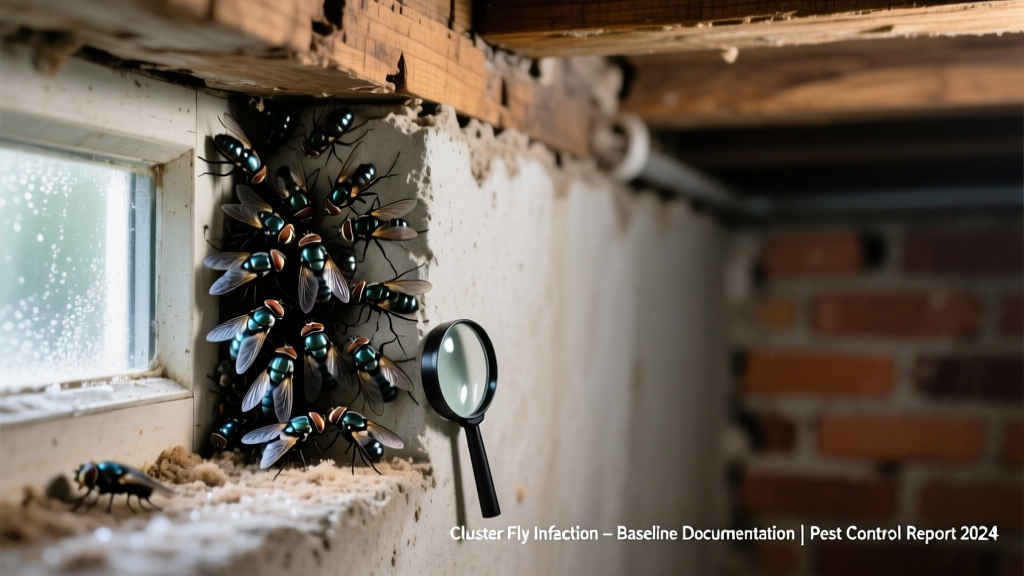 Cluster Flies in Basement: Identification & Control