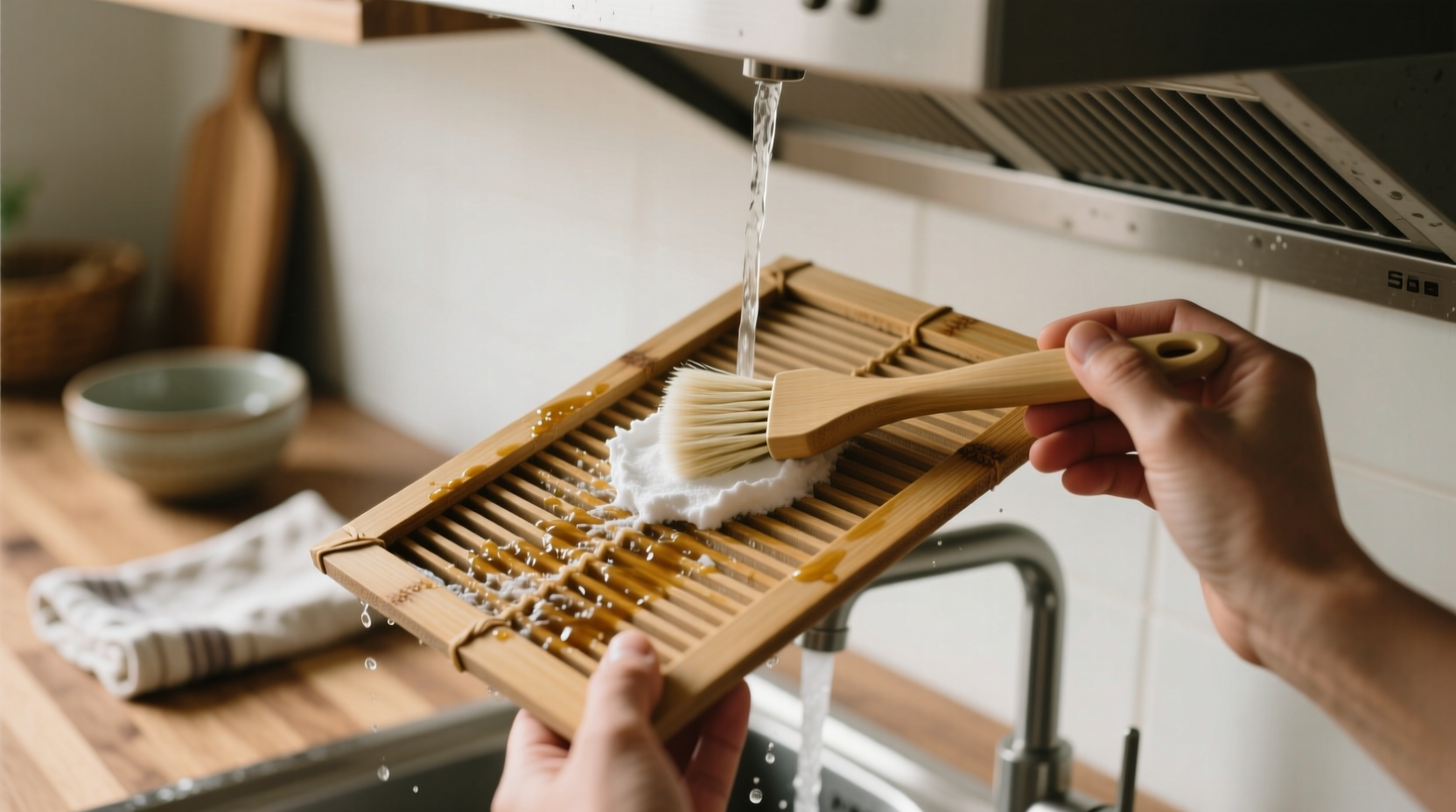 eco friendly cleaning tips grease removal for bamboo filters