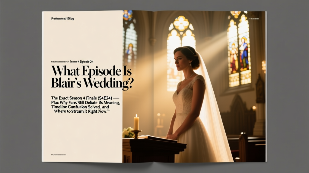 What Episode Is Blair's Wedding? (S4E24) — Explained