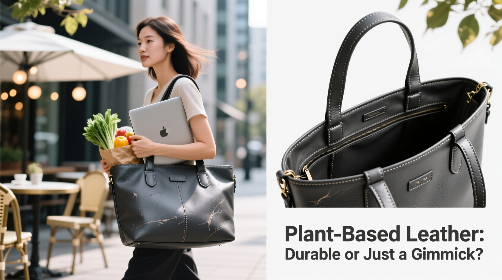 is plant based leather durable enough for daily handbag use or just a gimmick