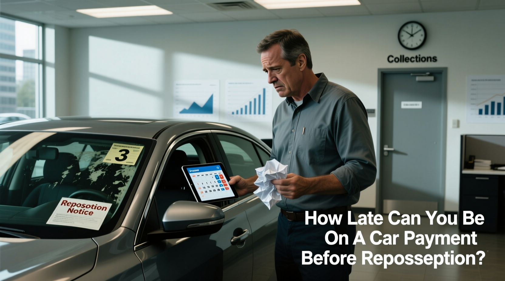 how late can you be on car payment