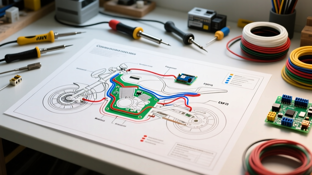 Mastering the electrical wiring diagram of motorcycle custom builds