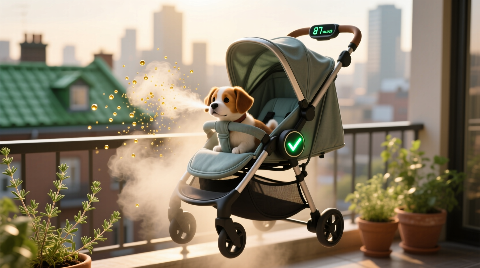 eco friendly cleaning thyme oil for pet strollers