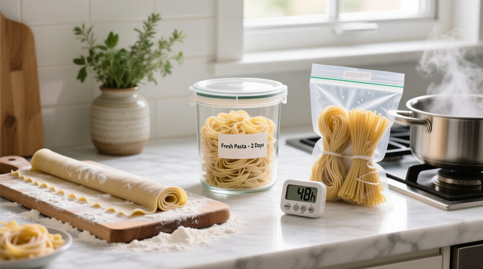 how to store fresh pasta