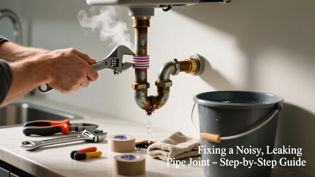 Fixing a Noisy, Leaking Pipe Joint at Home