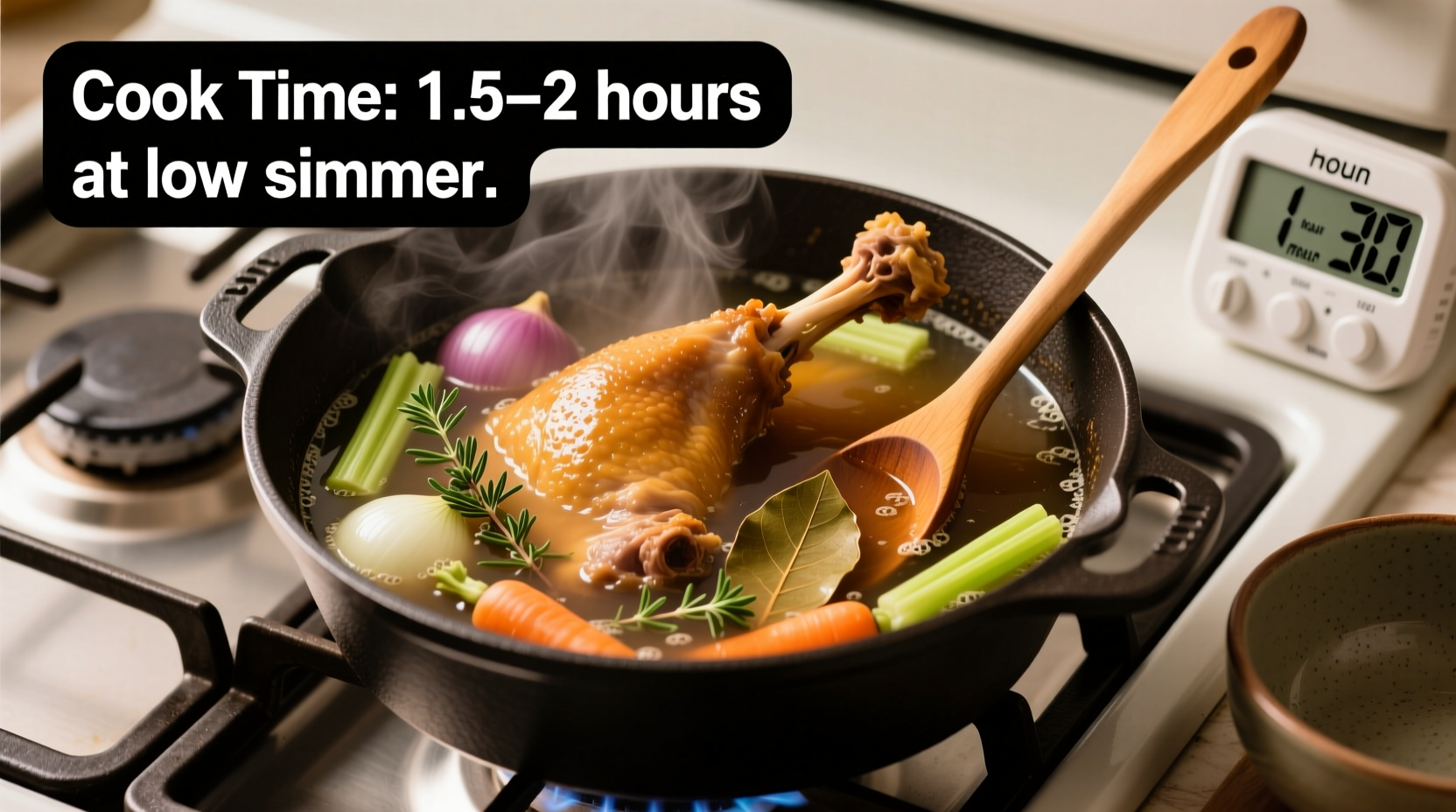 how long to cook turkey necks on the stove