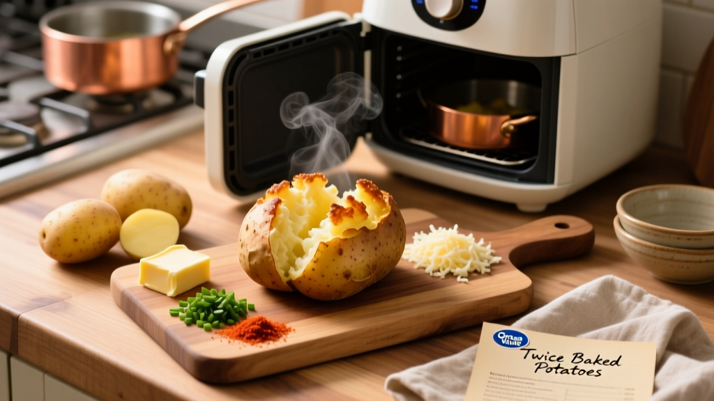 Air Fry Great Value Twice Baked Potatoes Perfectly