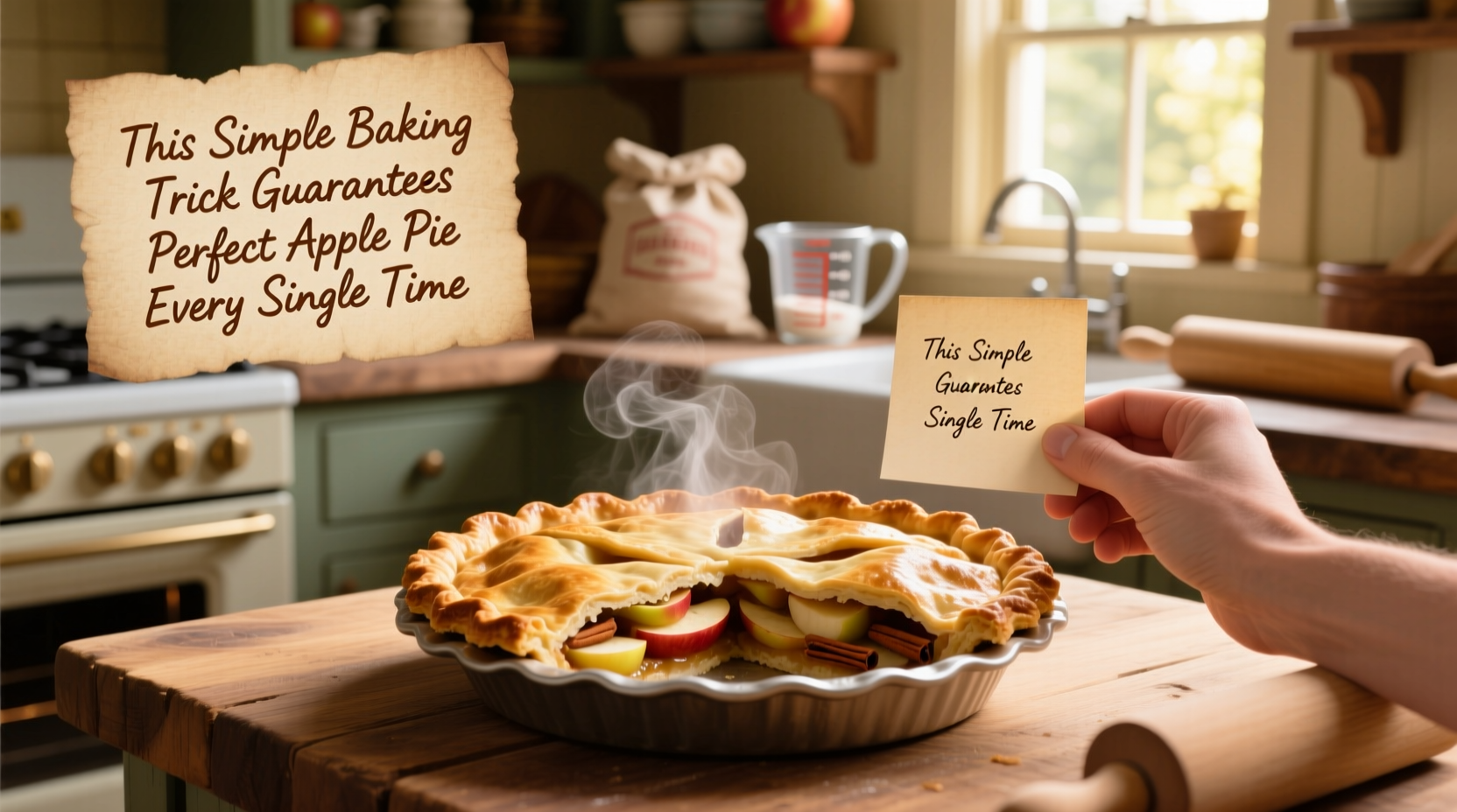 this simple baking trick guarantees perfect apple pie every single time