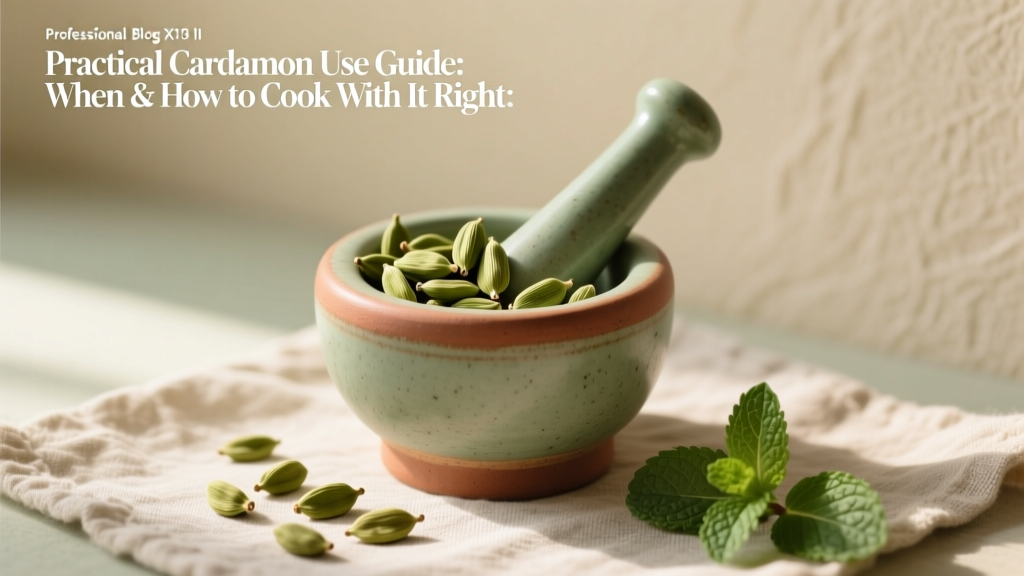 Cardamom Cooking: When & How to Use It Right