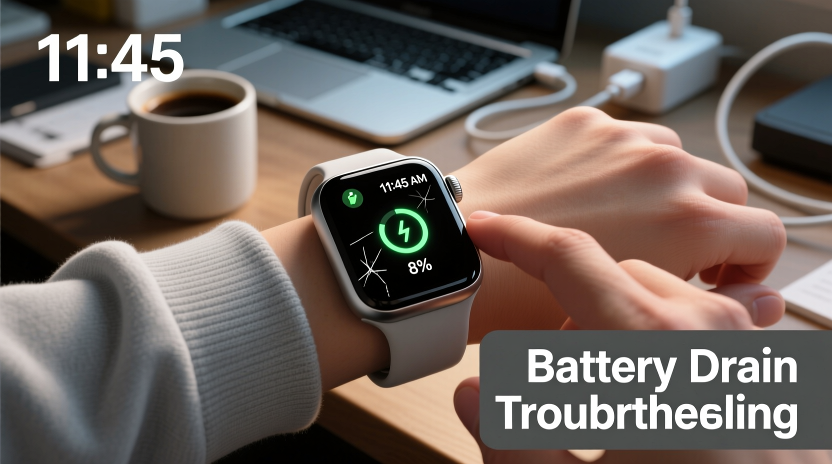 why does my smartwatch die by noon troubleshooting battery drains