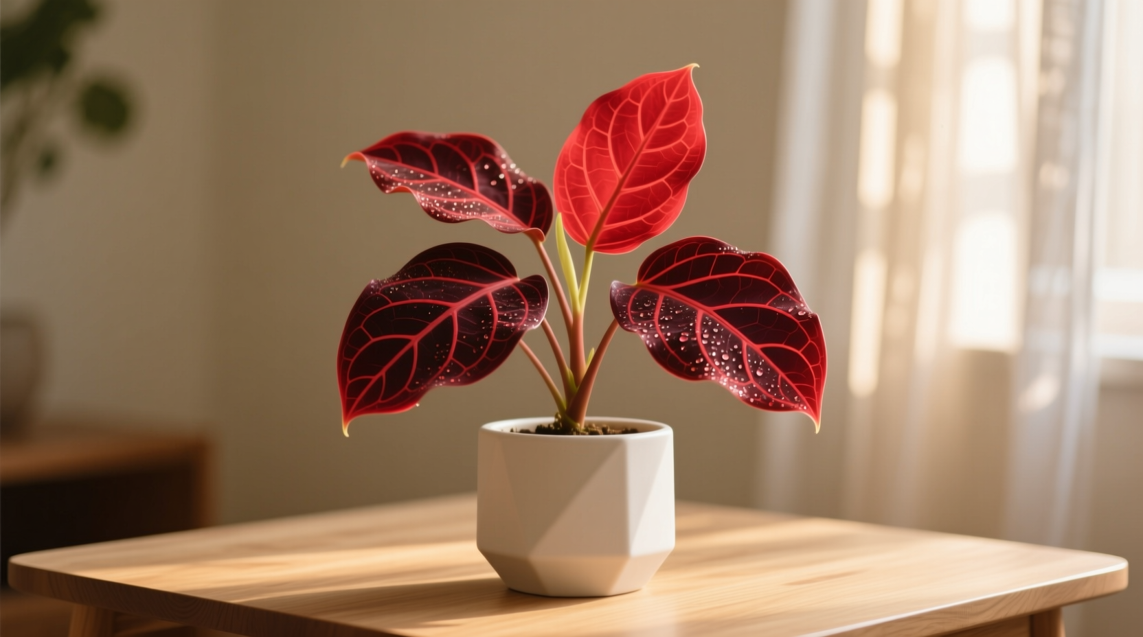 red maranta plant