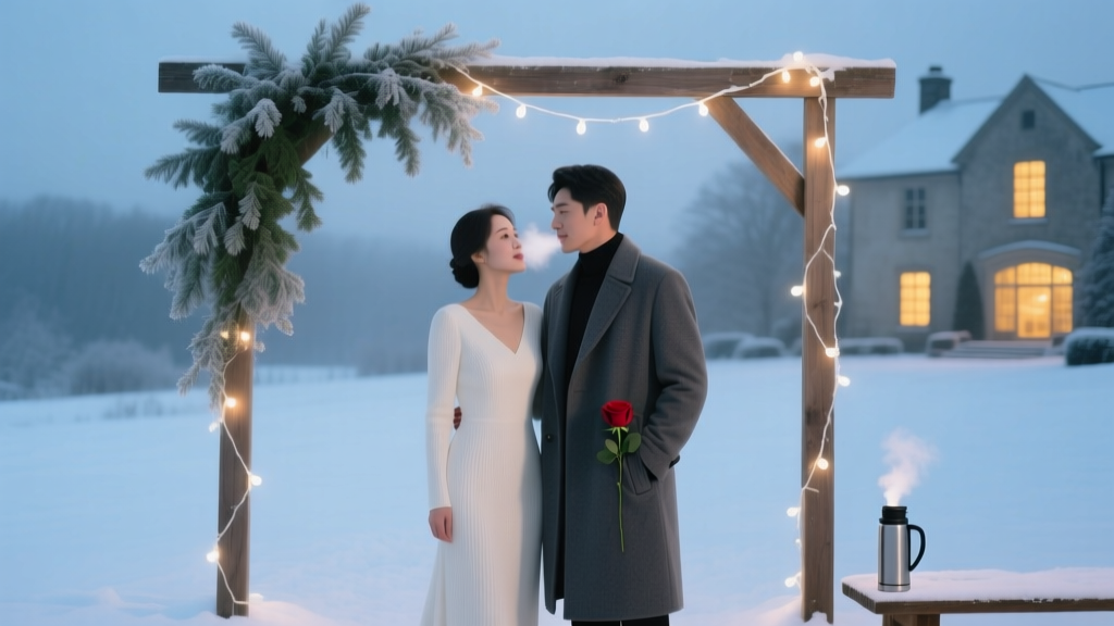 A Wedding in December: Realistic Winter Themes