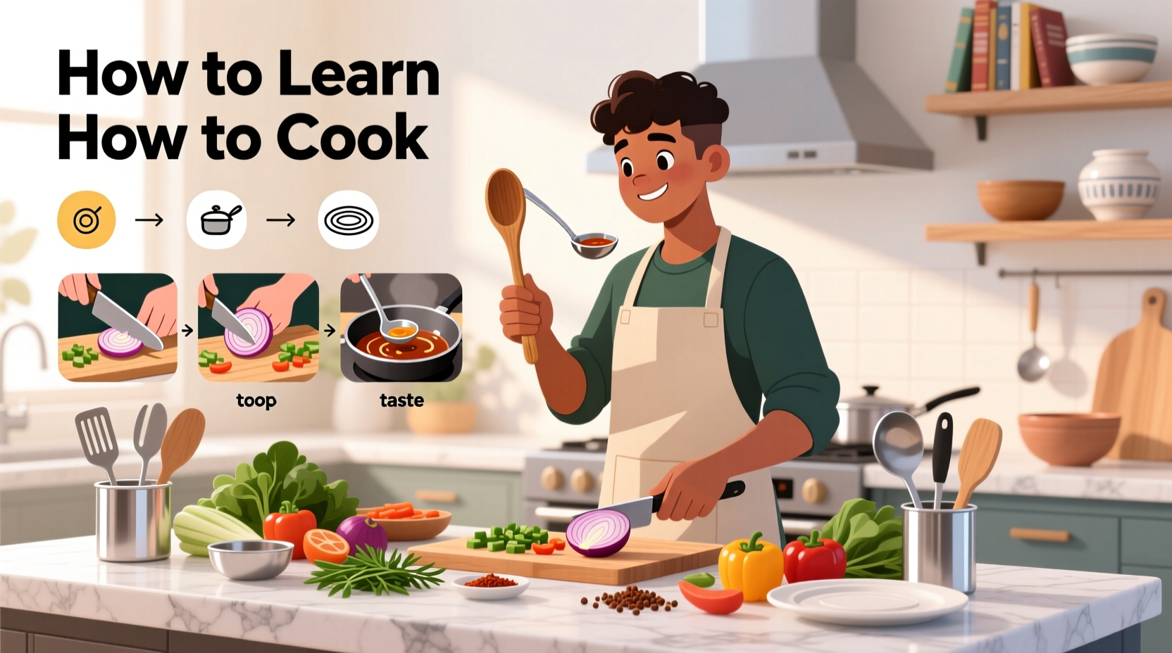 how to learn how to cook